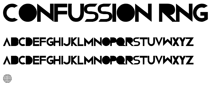 Confussion RNG font
